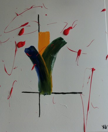 abstract 2012, acryl op canvas, 60x80, 2012, FHV-kunst, Francina van 't veld